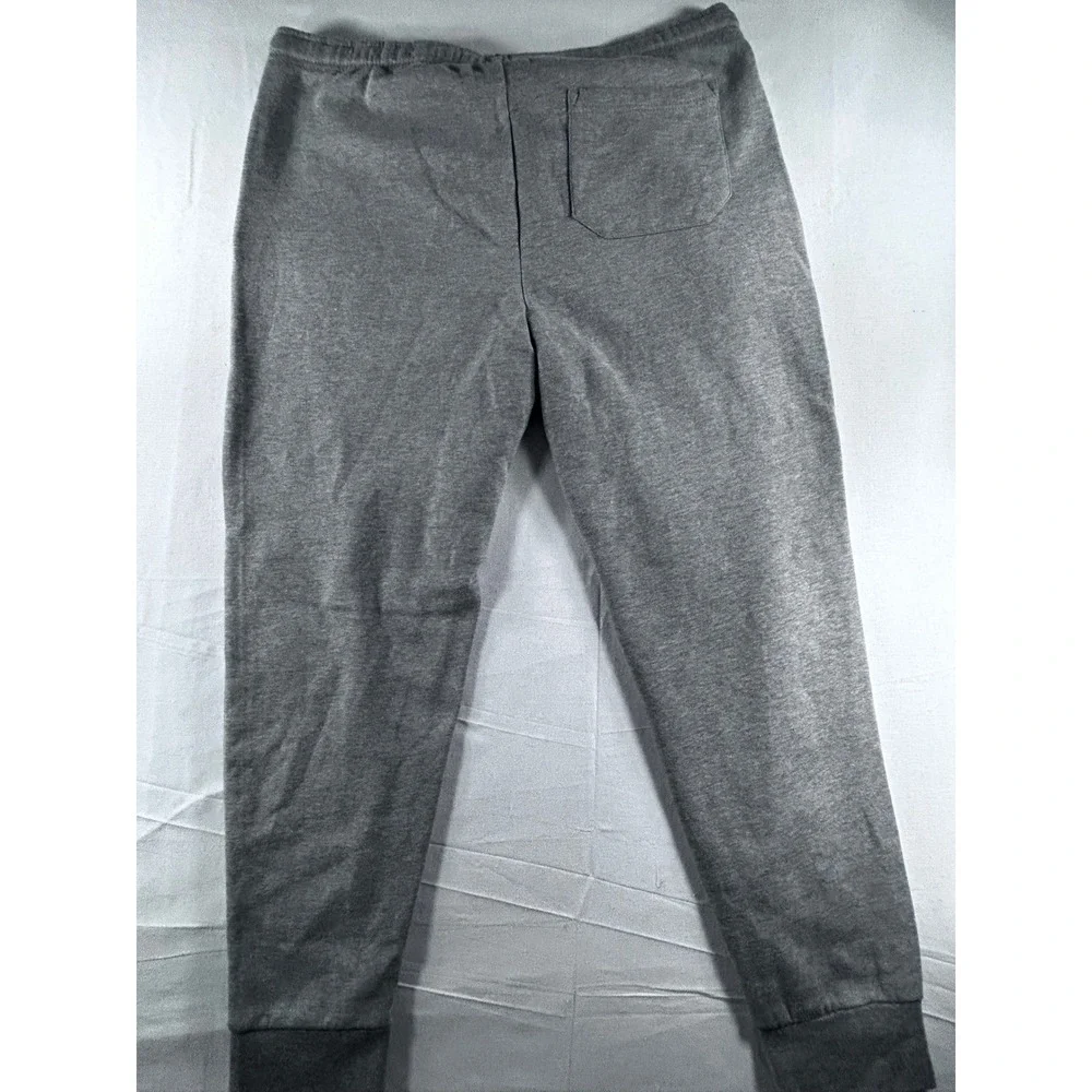 US Polo Assn Mens Heather Gray Fleece Jogger Sweatpants XL Zip Pockets‎ 11CB640